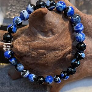 8mm blue orca agate
